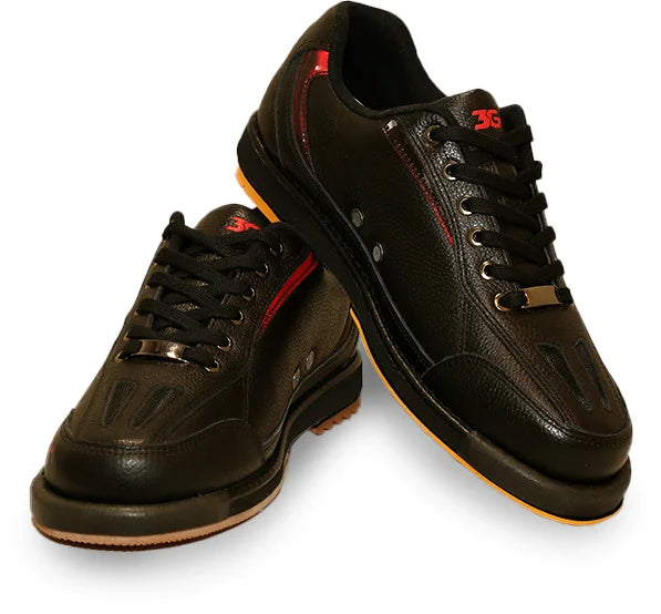 3G Racer ボウリングシューズ ブラック/レッド 25cm 3G Mens Racer Black/Red Right Hand Bowling Shoes