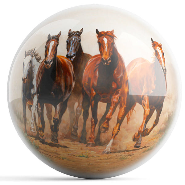 OnTheBallBowling Nature Break Away - Wild Horses Bowling Ball