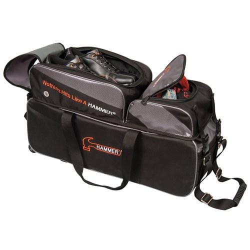 Hammer Triple Tote Plus Bowling Bag Black/Carbon