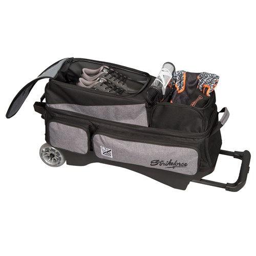 KR Krush Stone Black Triple Roller Bowling Bag-Bowling Bag