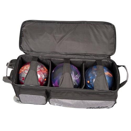 KR Krush Stone Black Triple Roller Bowling Bag-Bowling Bag