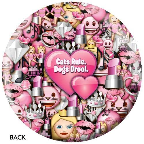 OnTheBallBowling Emoji Cats Rule Bowling Ball-Bowling Ball-DiscountBowlingSupply.com