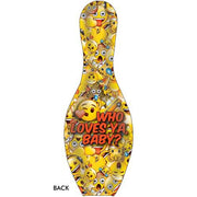 OnTheBallBowling Bowling Emoji Who Loves Ya Bowling Pin-Bowling Pin-DiscountBowlingSupply.com