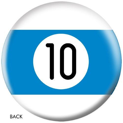 OnTheBallBowling Billiards Bowling Ball Blue Stripe 10 Ball-Bowling Ball