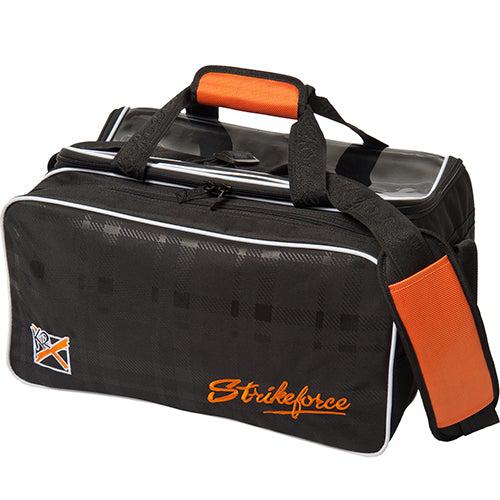 KR Strikeforce Krush Double Tote Black Orange Bowling Bag-Bowling Bag-DiscountBowlingSupply.com