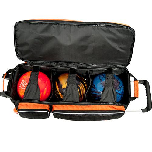 KR Strikeforce Krush Orange Black Triple Roller Bowling Bag