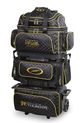 Rolling Thunder 6 Ball Blk/Gold-DiscountBowlingSupply.com