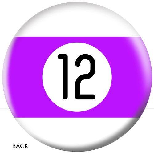 OnTheBallBowling Billiards Bowling Ball Purple Stripe 12 Ball-Bowling Ball