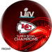 OnTheBallBowling 2020 Super Bowl 54 Champions Kansas City Chiefs Red Bowling Ball-Bowling Ball-DiscountBowlingSupply.com