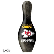 OnTheBallBowling 2020 Super Bowl 54 Champions Kansas City Chiefs Black Bowling Pin-Bowling Pin-DiscountBowlingSupply.com