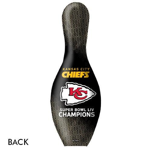 OnTheBallBowling 2020 Super Bowl 54 Champions Kansas City Chiefs Black Bowling Pin-Bowling Pin-DiscountBowlingSupply.com