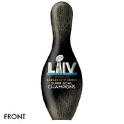 OnTheBallBowling 2020 Super Bowl 54 Champions Kansas City Chiefs Black Bowling Pin-Bowling Pin-DiscountBowlingSupply.com
