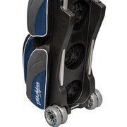KR Strikeforce Apex Triple Roller Navy Bowling Bag-Bowling Bag-DiscountBowlingSupply.com