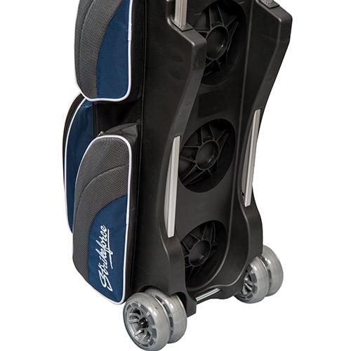 KR Strikeforce Apex Triple Roller Navy Bowling Bag-Bowling Bag-DiscountBowlingSupply.com