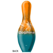 KR Strikeforce NFL on Fire Pin Miami Dolphins Bowling Pin-Bowling Pin-DiscountBowlingSupply.com