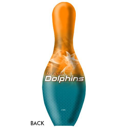 KR Strikeforce NFL on Fire Pin Miami Dolphins Bowling Pin-Bowling Pin-DiscountBowlingSupply.com