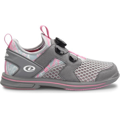 Dexter Womens DexLite Pro BOA Right Hand Bowling Shoes Grey/Pink —