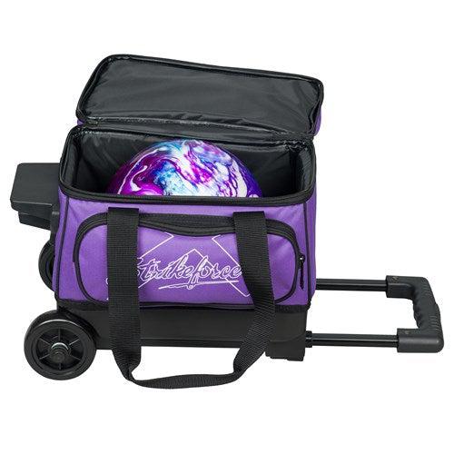 KR Strikeforce Hybrid Black Purple Single Roller Bowling Bag