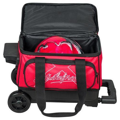 KR Strikeforce Hybrid Black/Red Single Roller Bowling Bag
