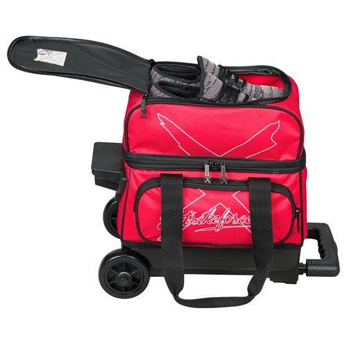 KR Strikeforce Hybrid Black/Red Single Roller Bowling Bag