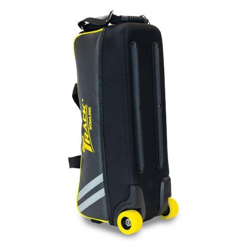 Track Select Triple Roller Tote Bowling Bag Black/Grey/Yellow