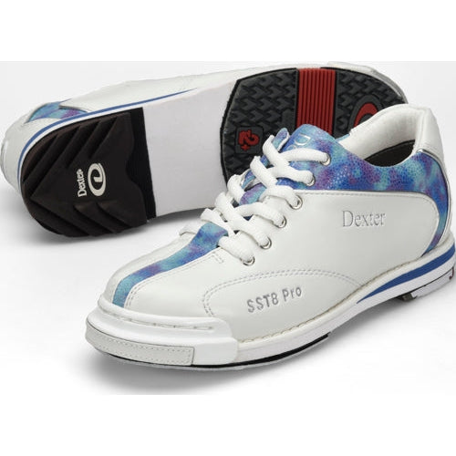 Dexter Womens SST 8 Pro Bowling Shoes Wide Blue/Tie Dye