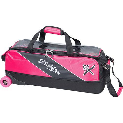 KR Strikeforce Fast Slim Triple Roller Pink Bowling Bag-Bowling Bag-DiscountBowlingSupply.com