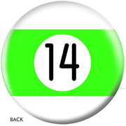 OnTheBallBowling Billiards Bowling Ball Green Stripe 14 Ball-Bowling Ball