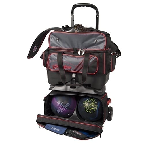 KR Strikeforce Lane Rover 4 Ball Roller Grey Black Red Bowling Bag