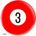 OnTheBallBowling Billiards Bowling Ball Red 3 Ball-Bowling Ball