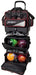 KR Strikeforce Lane Rover 6 Ball Roller Black Silver Red Bowling Bag-Bowling Bag-DiscountBowlingSupply.com