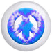 OnTheBallBowling Meyoto Blue Heart Tie Dye Bowling Ball-Bowling Ball