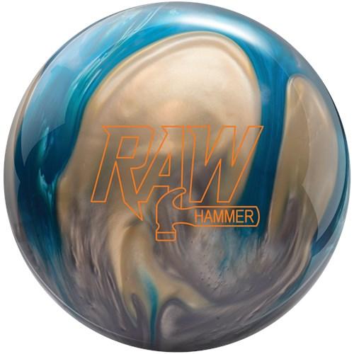 Hammer Raw Pearl Blue/Silver/White Bowling Ball