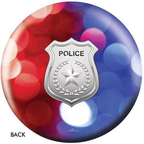 OnTheBallBowling Police Dept Red-Blue Lights Bowling Ball