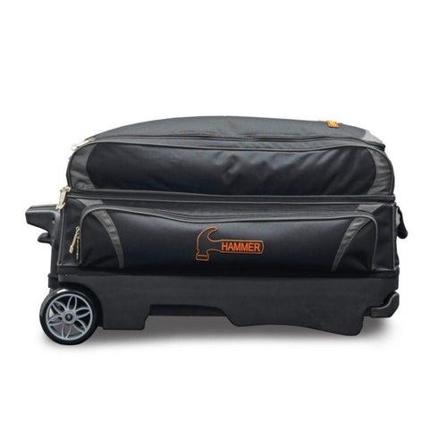 Hammer Premium Black/Grey Double Roller Bowling Bag