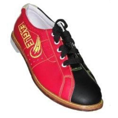 Eagle Women's Black/Red Hook and Loop Rental Bowling Shoes