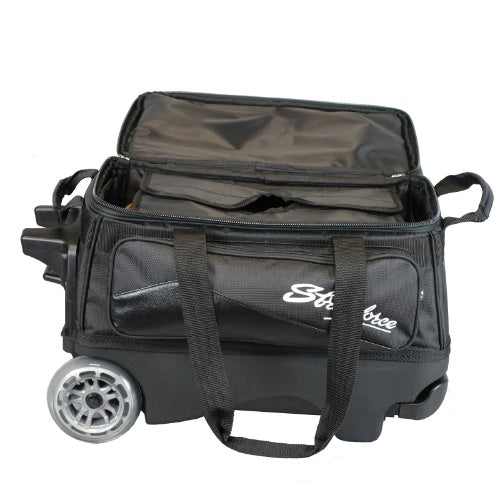 KR Strikeforce Royal Flush Double Roller Bowling Bag Black