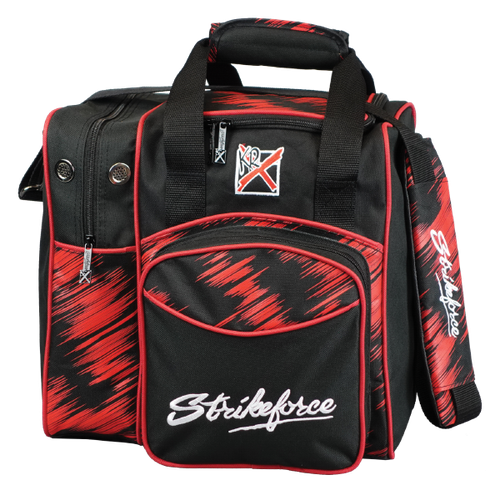 KR Strikeforce Flexx Red Scratch Single Bowling Ball Tote Bag