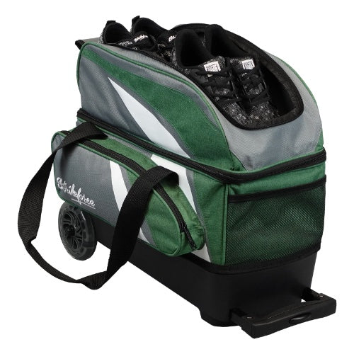 KR Strikeforce Cruiser Green Grey Double Roller Bowling Bag