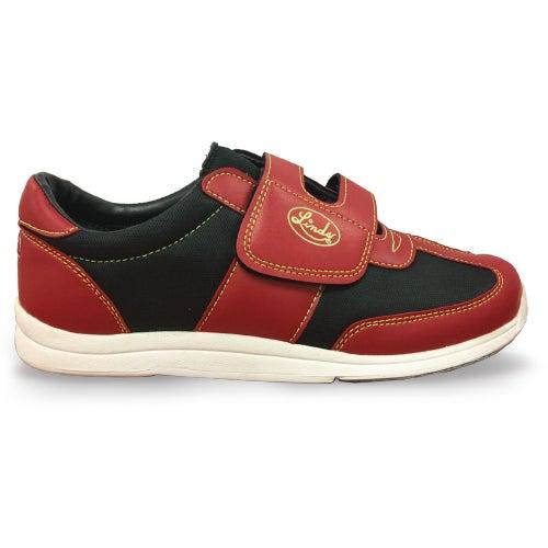 Linds Hawk Black Red Unisex Velcro Universal Bowling Shoes-Bowling Shoe-DiscountBowlingSupply.com