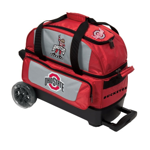 KR Strikeforce Ohio State Two Ball Roller Bowling Bag