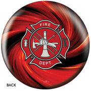 OnTheBallBowling Fire Dept Red Bowling Ball-Bowling Ball-DiscountBowlingSupply.com