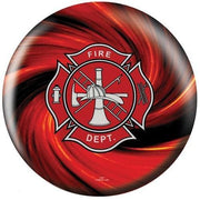 OnTheBallBowling Fire Dept Red Bowling Ball-Bowling Ball-DiscountBowlingSupply.com