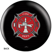 OnTheBallBowling Fire Dept Shield Black Bowling Ball-Bowling Ball