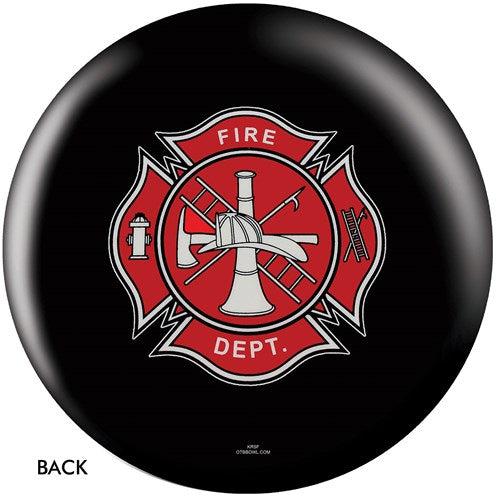 OnTheBallBowling Fire Dept Shield Black Bowling Ball-Bowling Ball