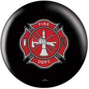 OnTheBallBowling Fire Dept Shield Black Bowling Ball-Bowling Ball