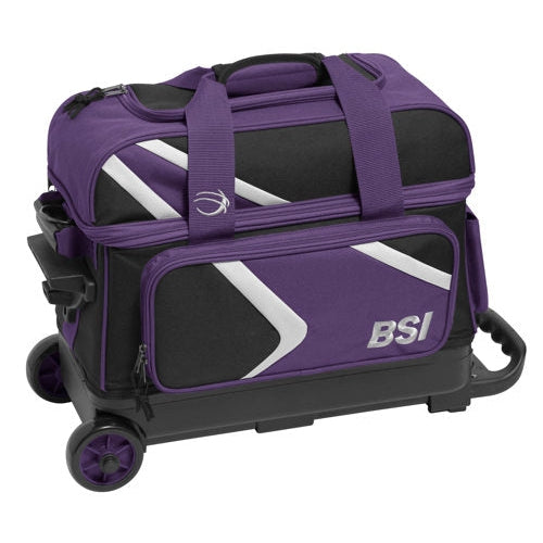 BSI Dash Double Roller Bowling Bag Black Purple