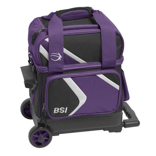 BSI Dash Single Roller Bowling Bag Black Purple