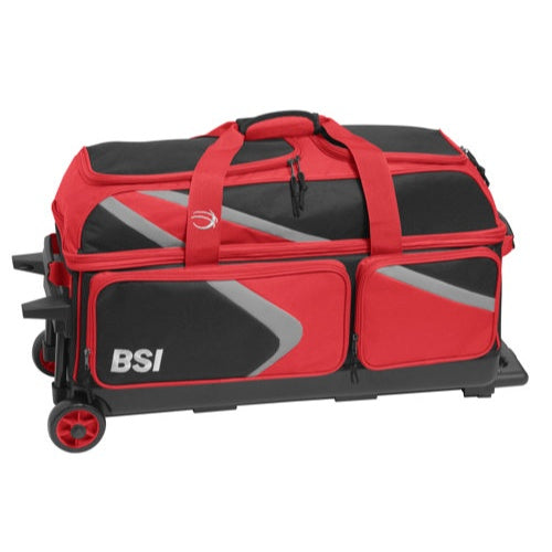 BSI Dash Triple Roller Bowling Bag Red