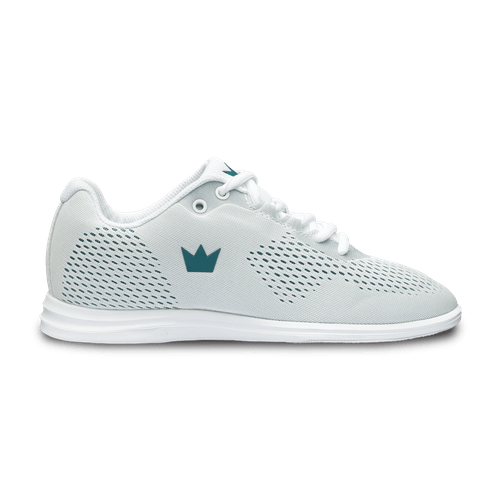 Brunswick Womens Axis White Teal Bowling Shoes